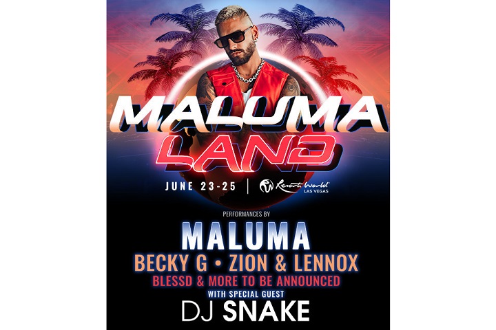 Maluma To Take Over Resorts World Las Vegas For One-Of-A Kind Latin Music Weekend “Maluma Land”