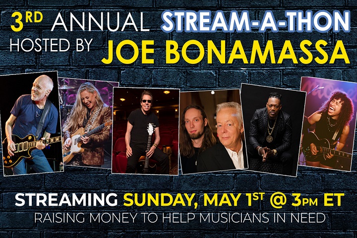 Joe Bonamassa Continues To Support Musicians With Third Annual Stream-A-Thon Event