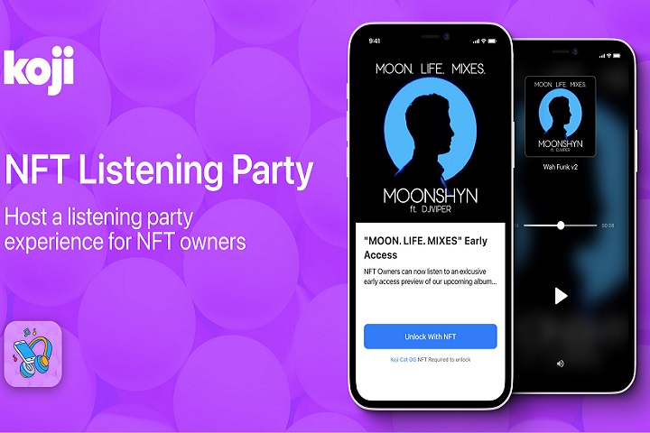Creator Economy Platform Koji Announces “NFT Listening Party” App