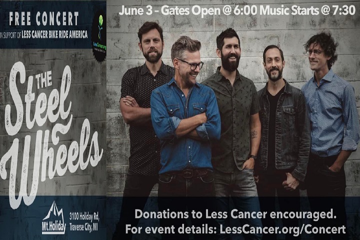 Free Steel Wheels Concert June 3 at Mt. Holiday in Traverse City