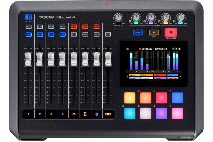 TASCAM Debuts the Mixcast 4 Podcast Station