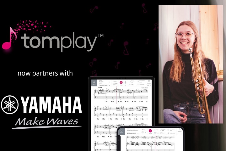 Yamaha and Tomplay start partnership to transform musicians’ daily practice into a unique experience