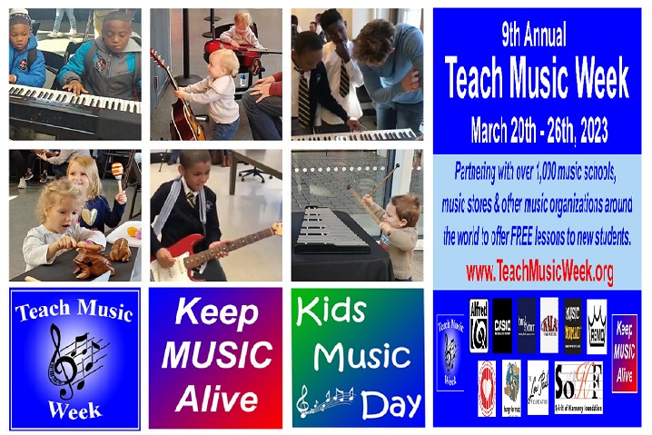Keep Music Alive Partners with 1000+ Locations to Offer FREE Music Lessons to Celebrate 9th Annual Teach Music Week